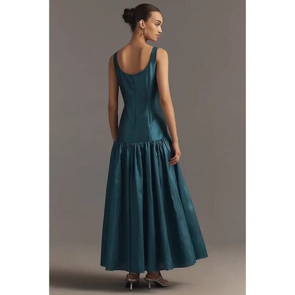 Hutch Women's Gabriella V-Neck Drop Waist Maxi Dress Sleeveless Size 8 NWOT - Picture 2 of 12